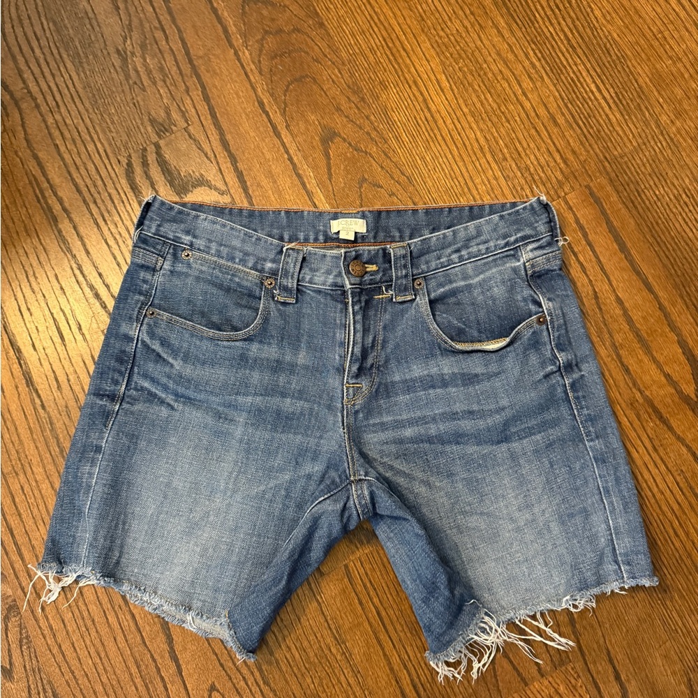 J Crew denim stretch shorts